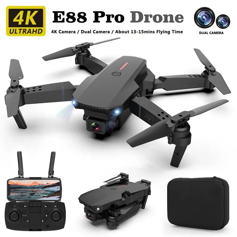 Drone Camera Night Vision - E88pro Drone profesional dengan aliran optik,