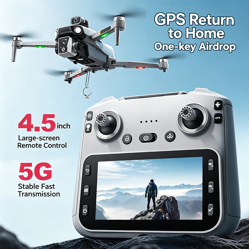 Drone Camera Night Vision - Drone K19 MAX GPS 4K Kamera
