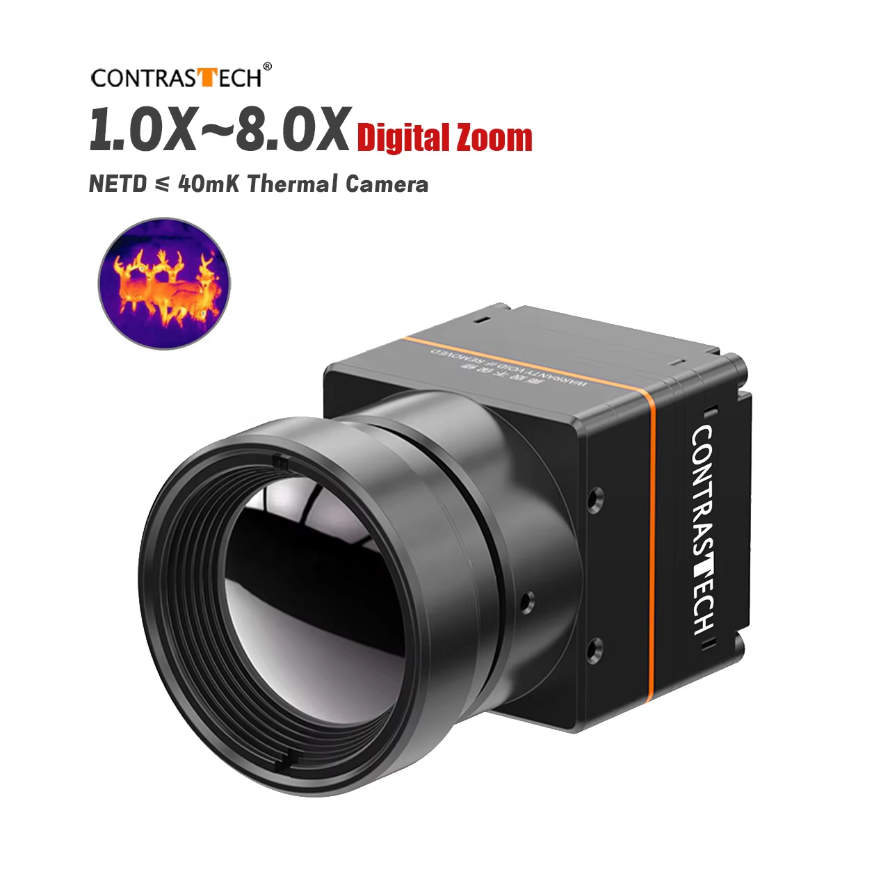 Drone Camera Night Vision - Kamera Termal Digital Zoom 1-8X 640x512