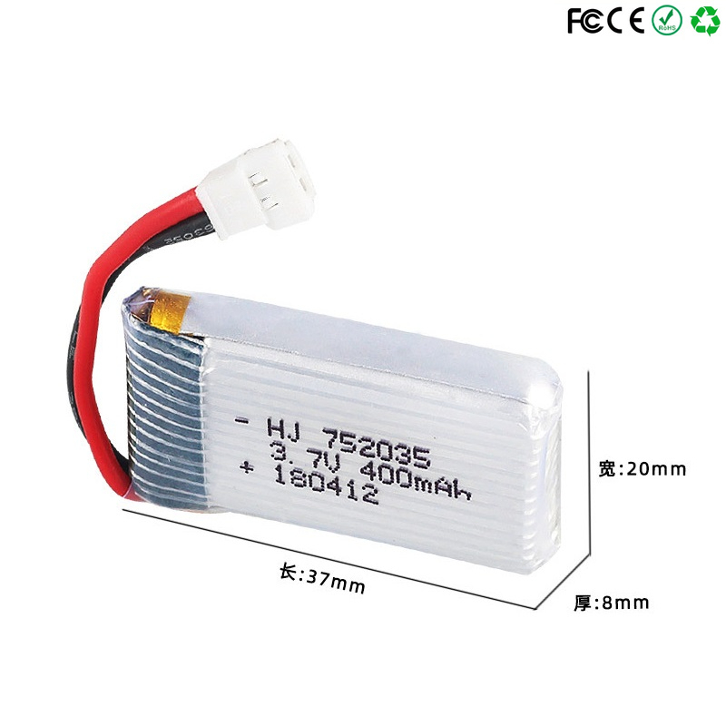 Baterai Drone 752035 3.7V 400m - Eachine Drone E58 ulasan dan harga