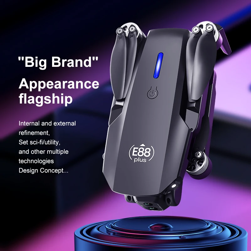Drone Quadcopter E88 Plus baru - Drone Camera 4K ulasan dan harga