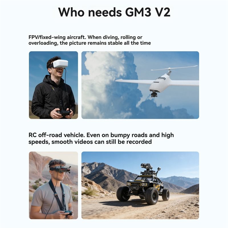 [BARU! A25P] Gimbal GM3 V2 FPV - Drone Camera With Gimbal ulasan dan harga
